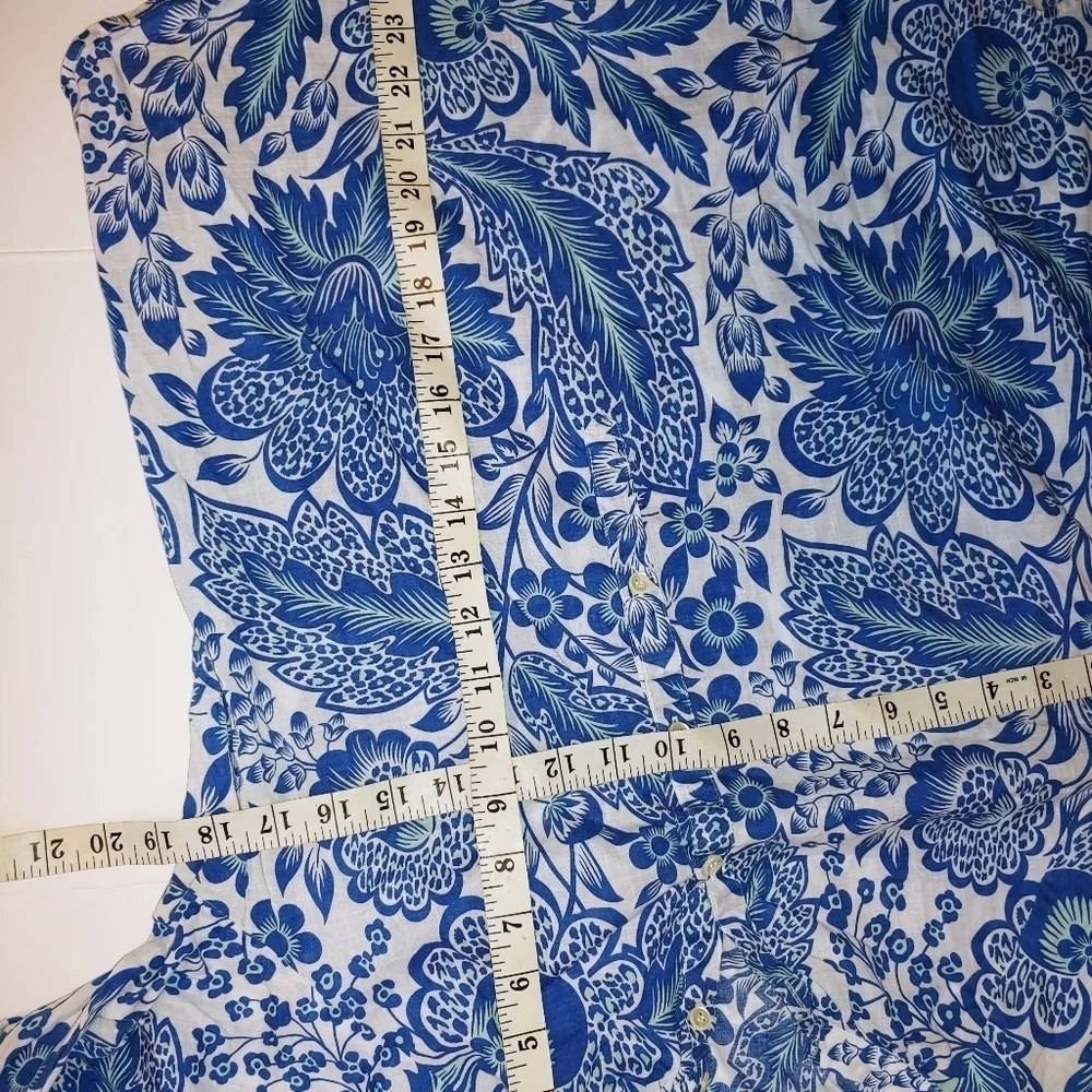 J. Crew Floral Cotton Tunic 2